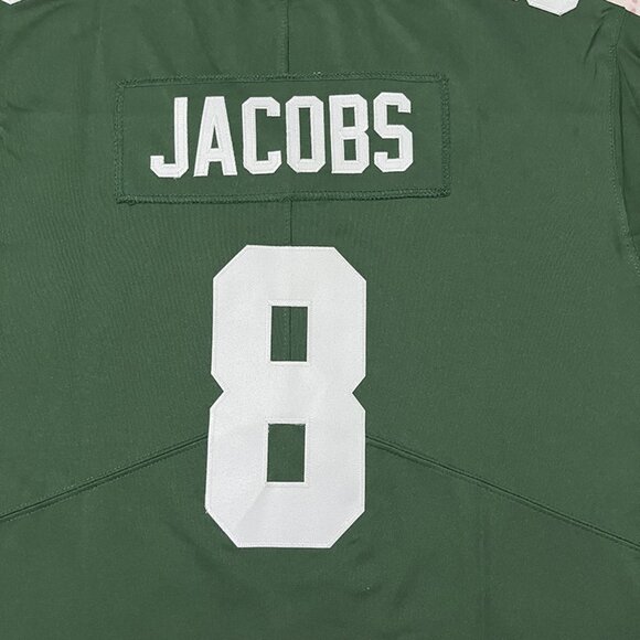Green Bay Packers #8 Josh Jacobs Green Jersey Size L - Picture 6 of 6